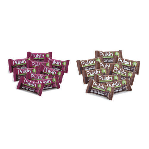Pulsin' Protein Snack Bars are also a great healthy alternative to an ordinary chocolate bar