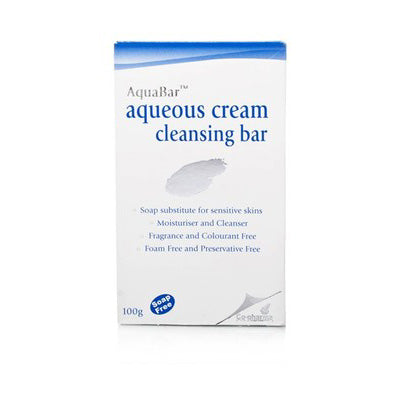 AquaBar Aqueous Cream Cleansing Bar soothes tired, dry, menopausal skin. 