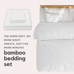Live Better With Bamboo Double Duvet Cover & Bed Sheet Set