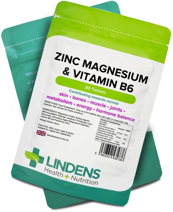 Lindens Zinc Magnesium & Vitamin B6 Tablets